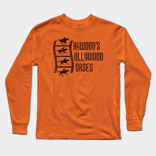 Haywood's Hollywood Horses - NOPE (Front & Back Variant) Long Sleeve T-Shirt by huckblade